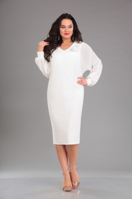 Вечернее платье IVA 971 молочный размер 52-56 #1