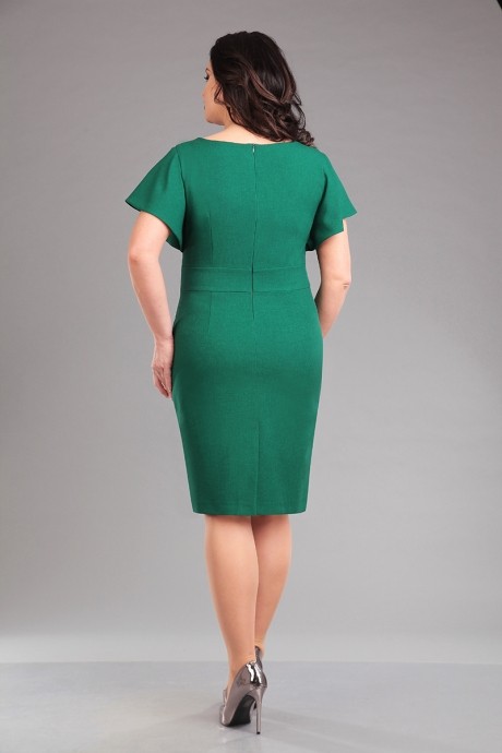 Платье IVA 986 зелено-травяной размер 52-56 #3