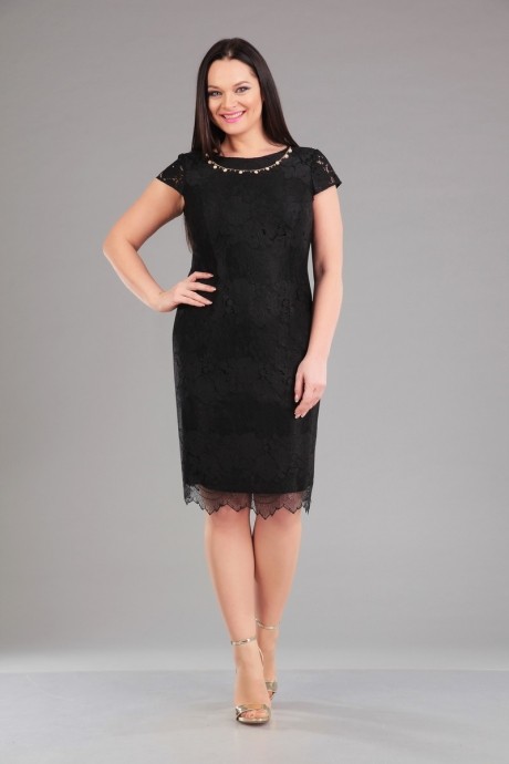 Вечернее платье IVA 1004 чёрный размер 52-56 #1