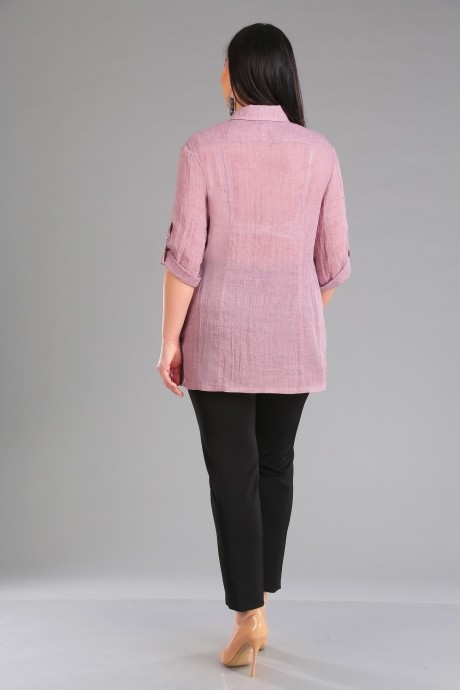 Блузка, туника, рубашка IVA 806 грязно-розовый размер 54-58 #3
