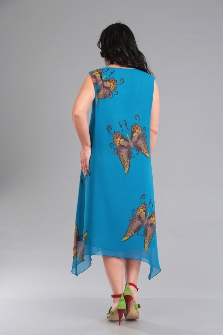 Платье IVA 992 голубой размер 58-62 #3