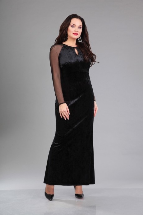 Вечернее платье IVA 976 чёрный размер 52-56 #1