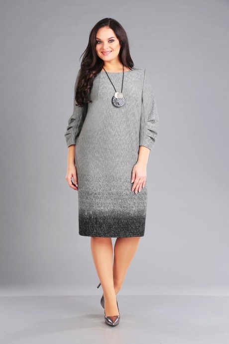 Вечернее платье IVA 1040 -1 серый размер 52-56 #1