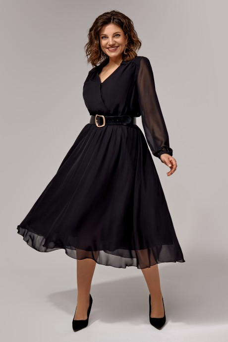 Платье IVA 1061 черный размер 46-56 #2
