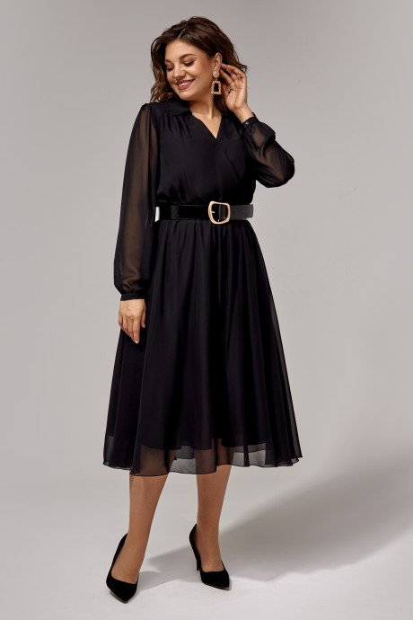 Платье IVA 1061 черный размер 46-56 #3