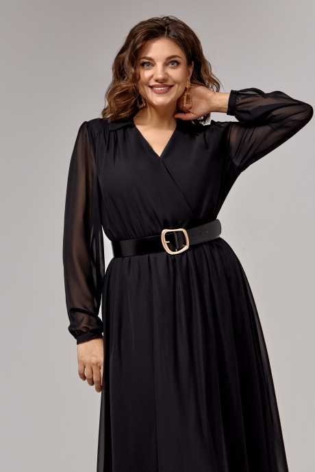 Платье IVA 1061 черный размер 46-56 #4