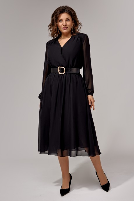 Платье IVA 1061 черный размер 46-56 #6