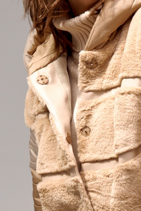Куртка IVA 1360 бежевый размер 52-62 #5