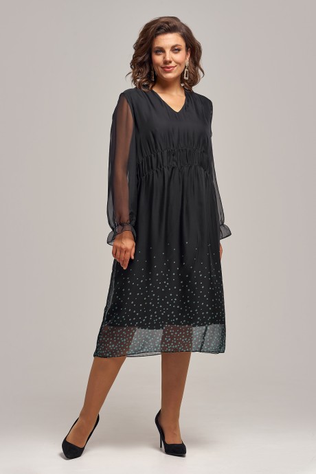 Платье IVA 1432 черный размер 50-60 #1