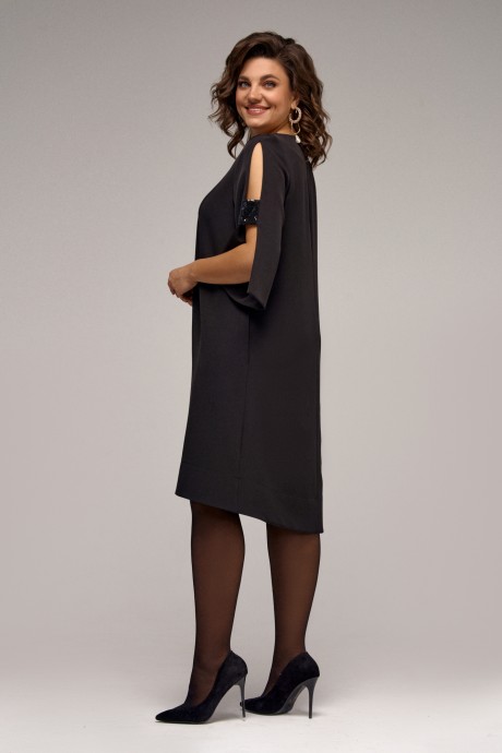 Платье IVA 1446 черный размер 50-60 #6