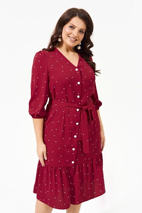 Платье IVA 1477 малиновый размер 50-60 #2
