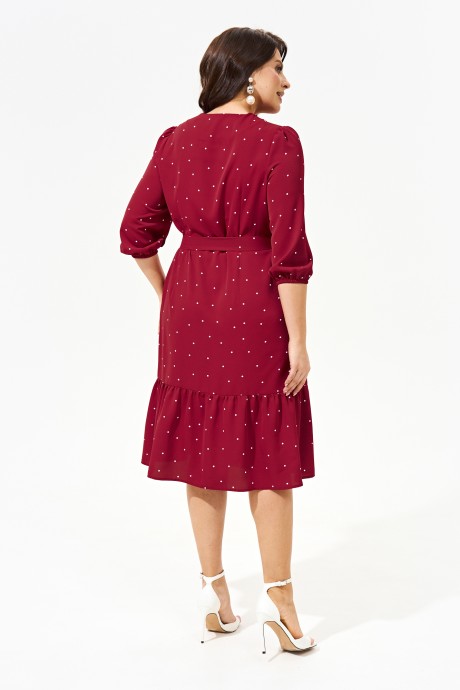 Платье IVA 1477 малиновый размер 50-60 #3