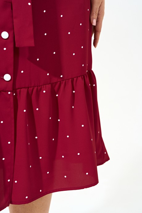 Платье IVA 1477 малиновый размер 50-60 #5