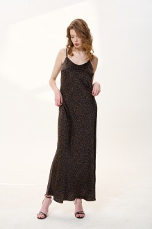 Вечернее платье FLAIM 1032.03 черный, коричневый #1