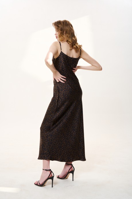 Вечернее платье FLAIM 1032.03 черный, коричневый размер 42-52 #6