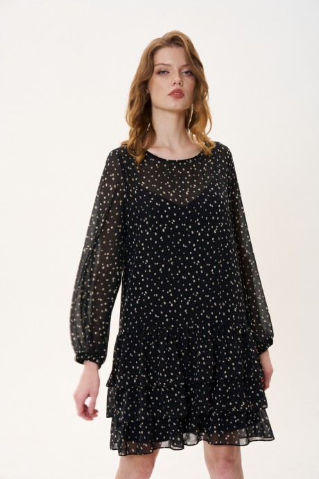 Платье FLAIM 1035.01 черный размер 42-52 #4