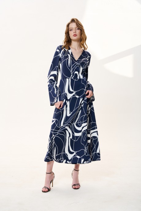 Вечернее платье FLAIM 1039 синий размер 42-52 #1
