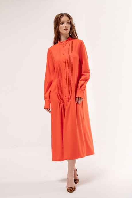 Платье FLAIM 1043.02 оранжевый размер 42-52 #1