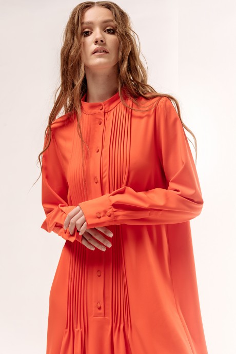 Платье FLAIM 1043.02 оранжевый размер 42-52 #3