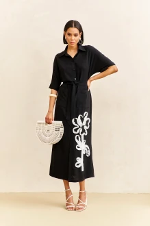 Платье FLAIM 2098 черное