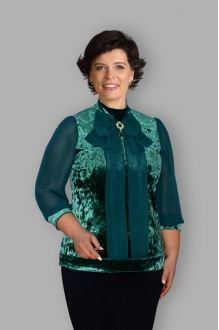 Блузка Таир-Гранд 62295 изумруд