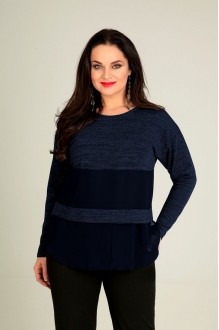 Таир-Гранд 62293 темно-синий+серебристый горох