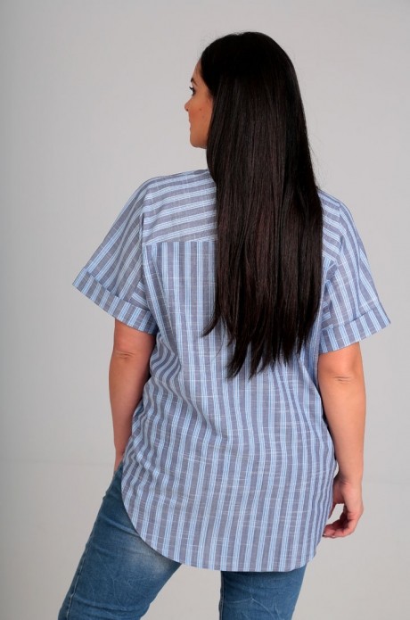 Блузка, туника, рубашка Таир-Гранд 62308 голубая полоска размер 50-60 #2