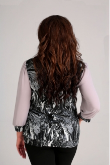 Таир-Гранд 62295 черно-белый+сер.шифон #2