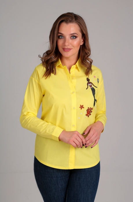 Блузка Таир-Гранд 62254 желтый размер 46-48 #1