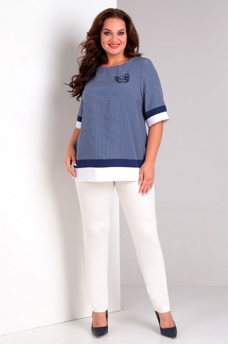 Блузка, туника, рубашка Таир-Гранд 62305 синий размер 50-60 #2