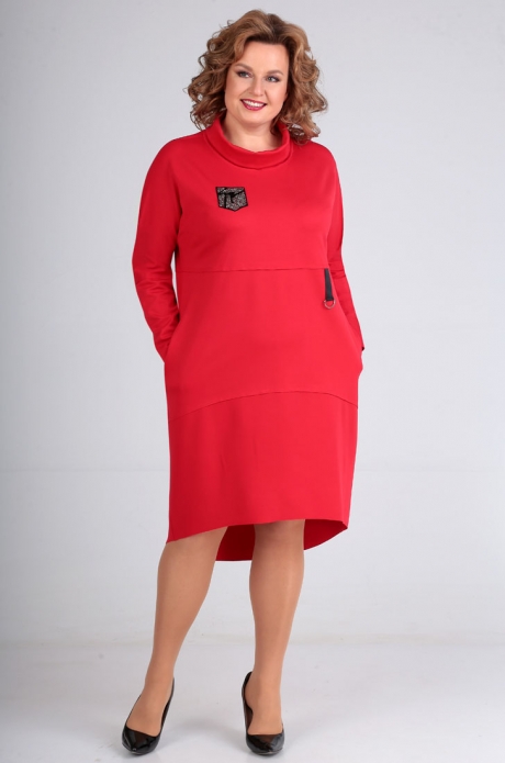 Платье Таир-Гранд 6541 красный размер 52-62 #1