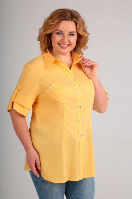 Блузка Таир-Гранд 6254 желтый размер 50-60 #1