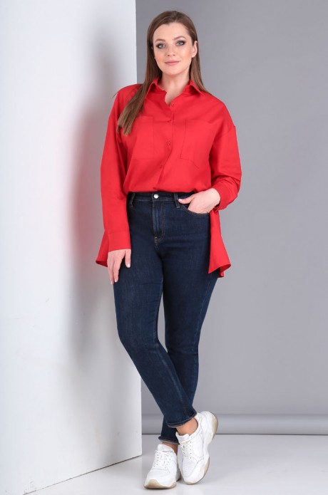 Блузка Таир-Гранд 62385 красный размер 50-60 #1