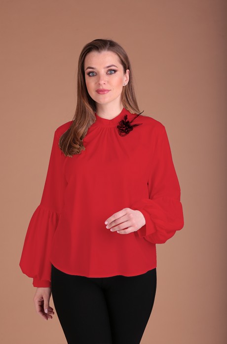 Блузка Таир-Гранд 62377 красный размер 48-52 #1