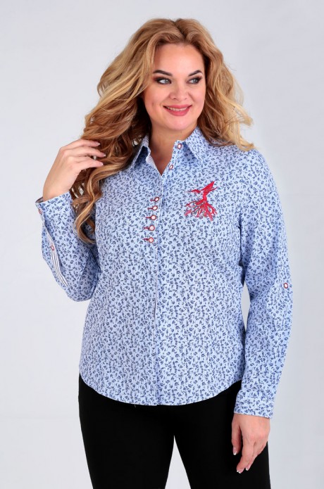 Блузка Таир-Гранд 62301 голубой размер 50-60 #2