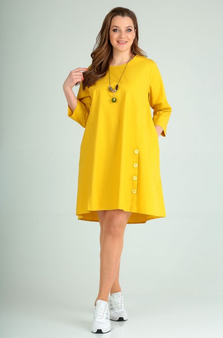Платье Таир-Гранд 62388 горчица размер 48-52 #1