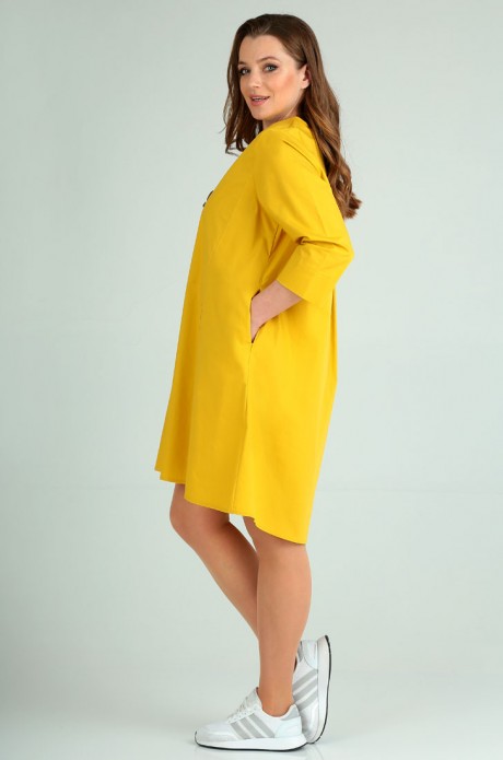 Платье Таир-Гранд 62388 горчица размер 48-52 #2
