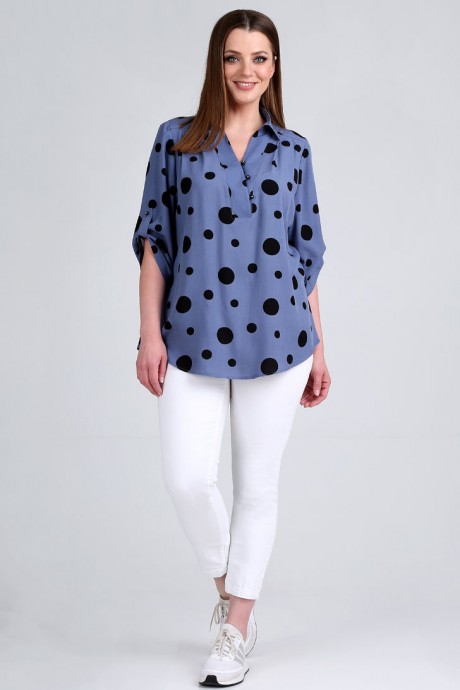 Блузка Таир-Гранд 62396 джинсовый размер 52-62 #3