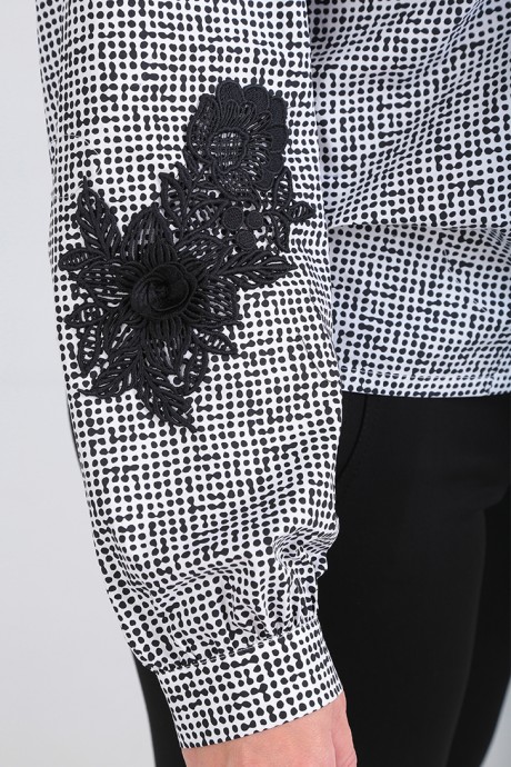 Блузка Таир-Гранд 62355 черно-белый размер 50-58 #3