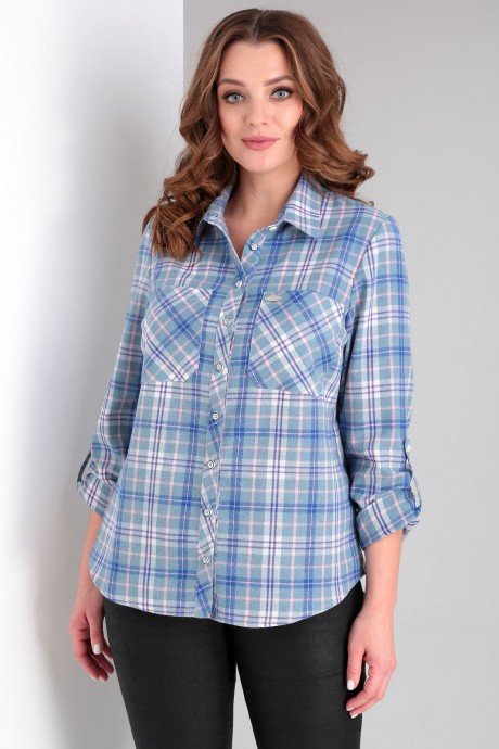 Рубашка Таир-Гранд 62413 серо-голубой размер 44-60 #1