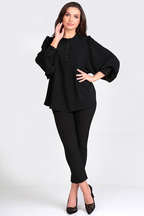 Блузка Таир-Гранд 62423 черный размер 50-60 #2