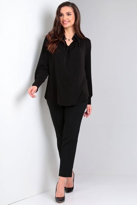 Блузка Таир-Гранд 62425 черный размер 48-60 #2