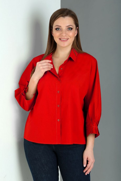 Блузка Таир-Гранд 62427 красный размер 48-58 #1