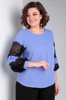 Блузка Таир-Гранд 62370 -2 лаванда, василек, голубой #1