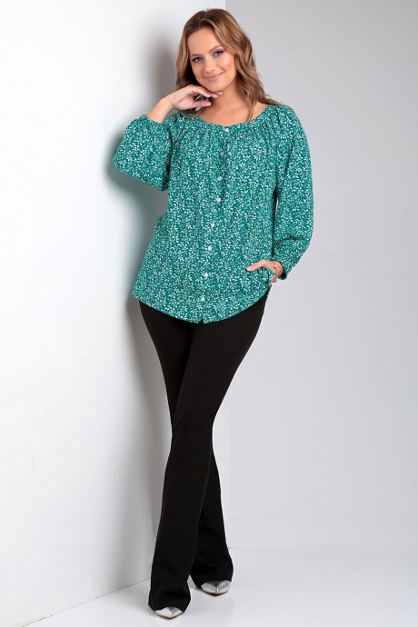 Блузка Таир-Гранд 62435 зеленый размер 50-64 #3