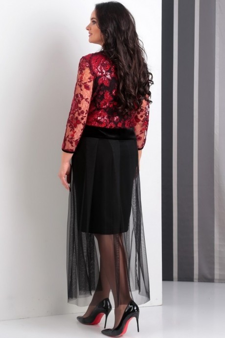 Вечернее платье Jurimex 1875 красный размер 50-54 #2