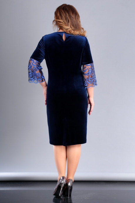 Вечернее платье Jurimex 2160 синий размер 56-60 #4
