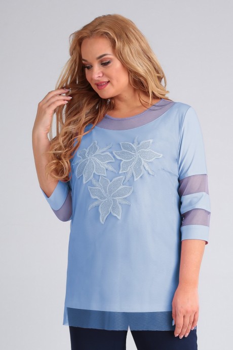 Блузка Jurimex 2442 голубой размер 58-62 #1