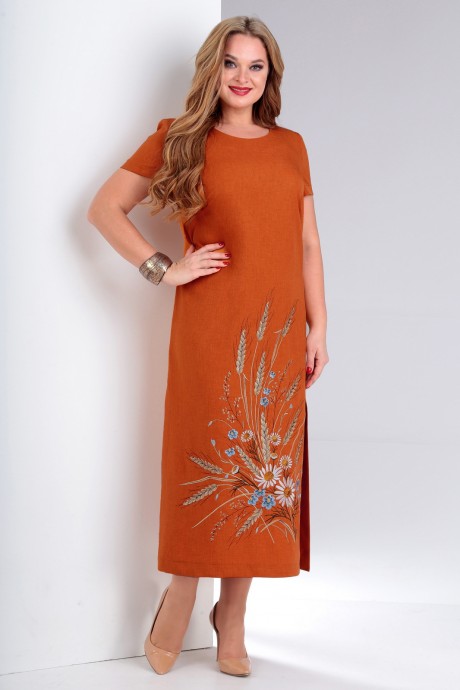 Платье Jurimex 2890 оранжевый размер 52-62 #1