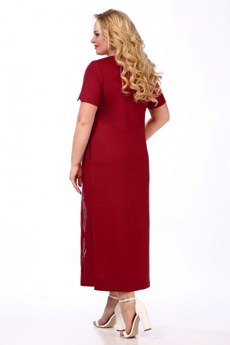 Платье Jurimex 2893-1 бордовый размер 50-60 #3